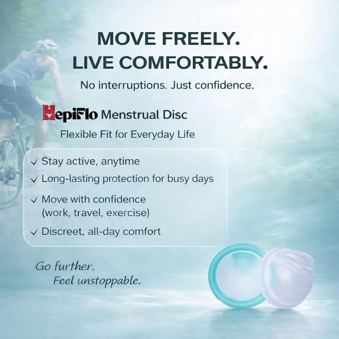 Menstrual Disc Combo – Reusable Disc in 2 Sizes (Small & Large) – Medical-Grade Silicone, Leak-Free, Non-Toxic, 12-Hour Wear, Easy Removal Pull Tab, Eco-Friendly Period Solution