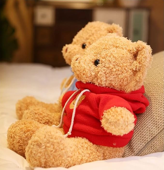 Teddy Bear Stuffed Animal Cute Teddy Bear Plush Toy 11.8" for Girls Christmas Valentine's Day