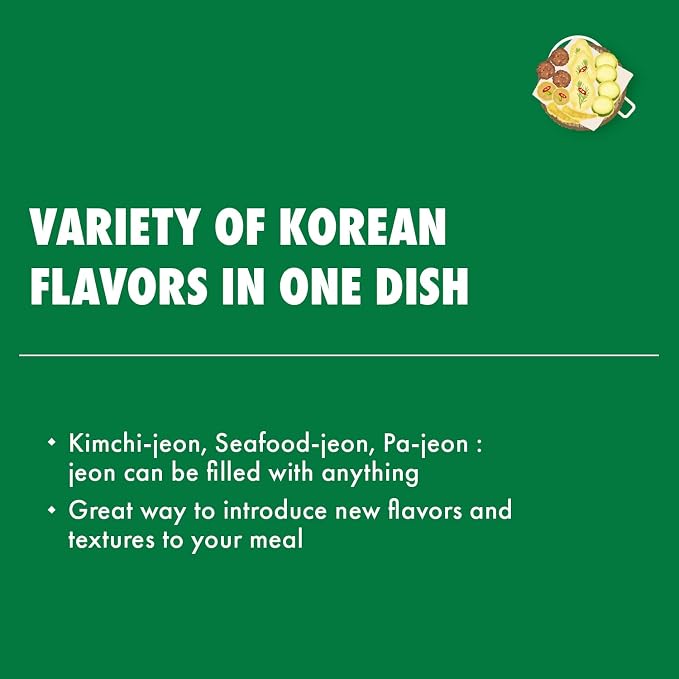 Surasang Buchimgaru Korean Pancake Mix | Pajeon Scallion, Kimchi Jeon, and Seafood Pancakes, Korean Cooking Ingredients Pantry Staple, 2 Pounds