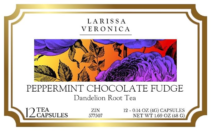 Peppermint Chocolate Fudge Dandelion Root Tea (Single Serve K-Cup Pods) (12 pods, ZIN: 577507) - 3 Pack