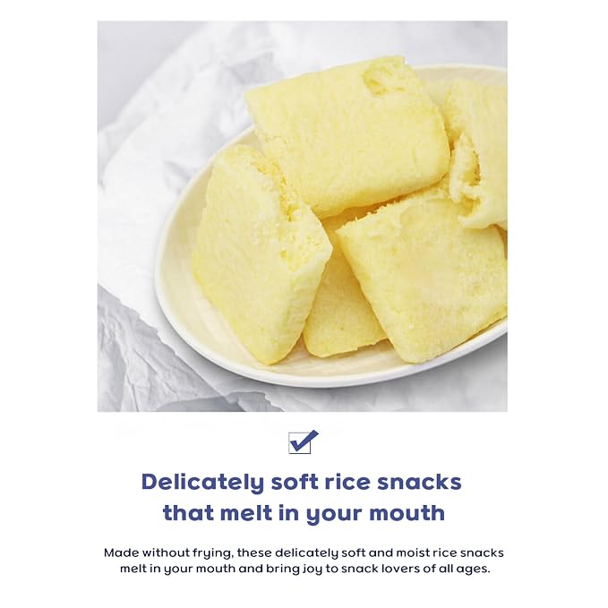 Milk Classic Korean Rice Snack 2-Pack – milk, Banana, Cheese, Egg & Melon Flavors, Crispy and Sweet Delicious Korean Treat (Milk)