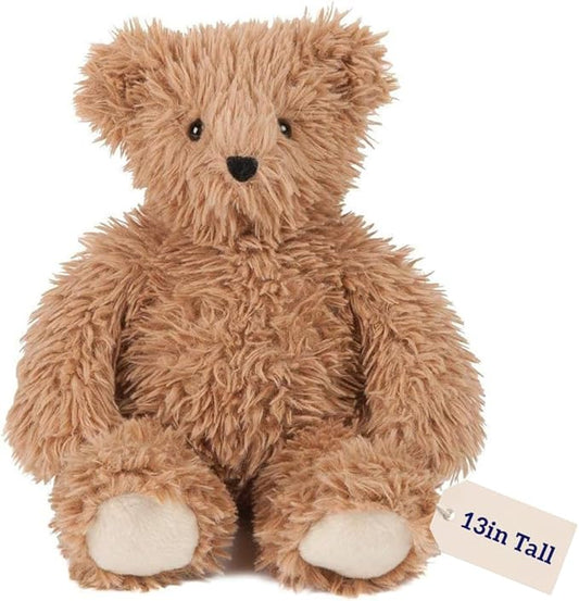 Vermont Teddy Bear Classic Teddy Bear – 13 Inch Almond Brown Bears Stuffed Animals, Super Soft Teddy Bear, Great Gift for All Ages