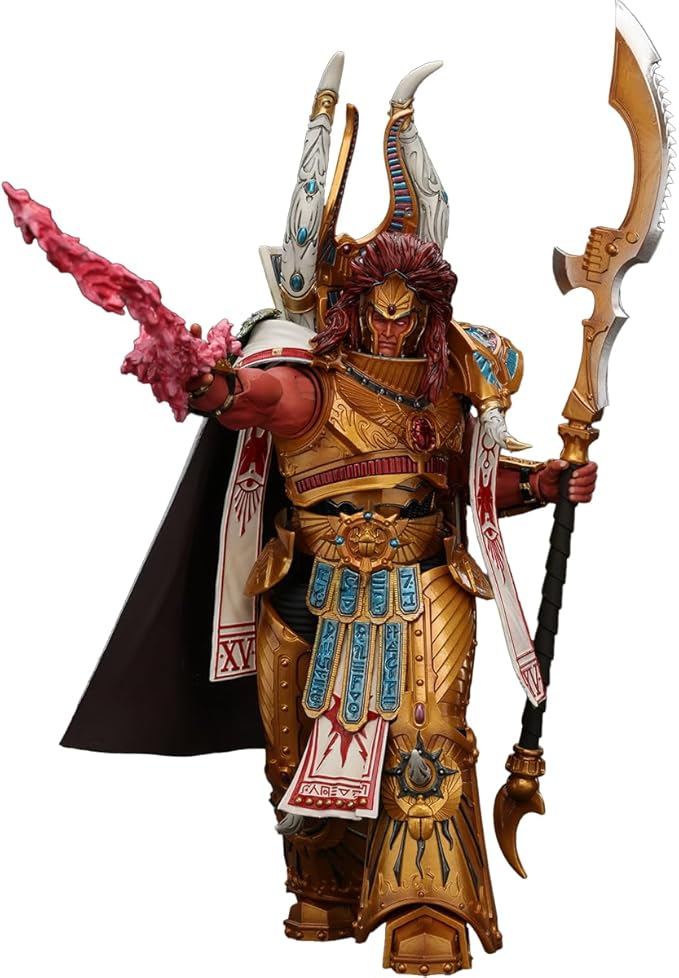 JOYTOY 1/18 Action Figure Warhammer 30K The Horus Heresy Thousand sons Magnus The Red Primarch of The XVth Legion Collection Model Birthday Gifts 8.66 inch