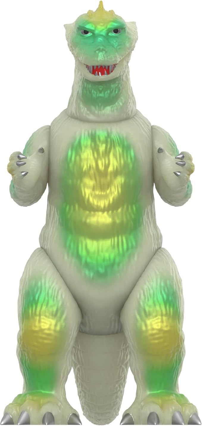 Super7 Toho Godzilla '55 (Glow in The Dark) Reaction Figure - 3.75" Toho Godzilla Action Figure Classic Monster Movie Collectibles and Retro Toys