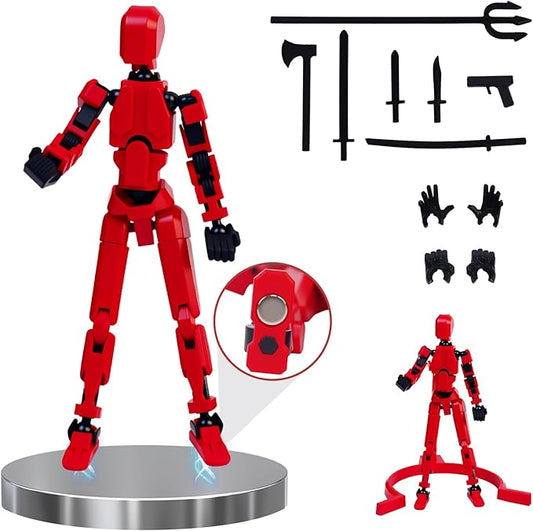 Multi-Jointed Action Figures Set, Model 13 All-in-one molding Accessories with Magnetic, Desktop Decor & Collectors' Toys