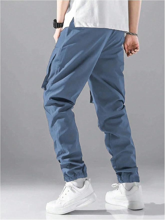 GORGLITTER Boy's Cargo Pants Casual 2 Piece Elastic Waist Hiking Going Out Khaki Pants Joggers with Pockets Clothes