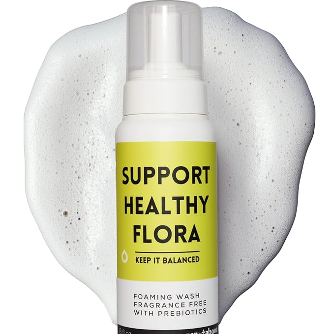 pH Balance Feminine Wash for Women & Men – Fragrance-Free Unscented Foam Cleanser for Intimate wash, Prebiotic pH Cleanser, Sensitive Daily Hygiene Wash