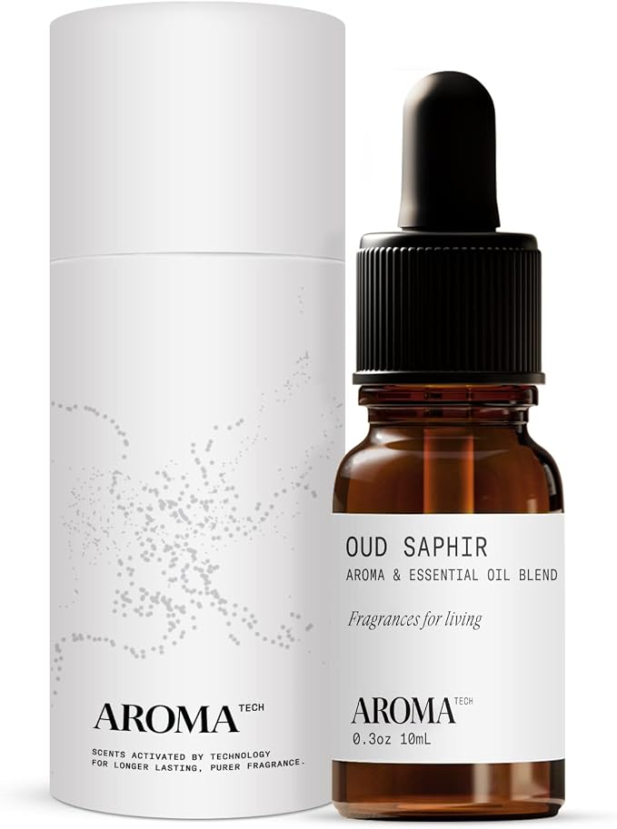 Aromatech Oud Saphir Aroma Essential Oil Blend: Luxury Hotel Inspired Aromatherapy with for Ultrasonic Diffusers & Nebulizers (10 mL)