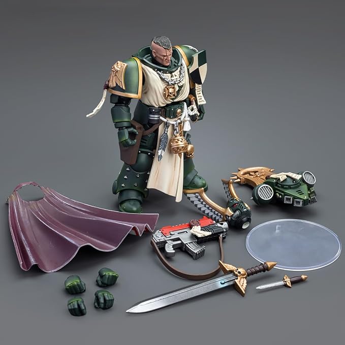 JOYTOY Warhammer 40,000 1/18 Action Figure Dark Angels Master Lazarus Ultramarines Intercessors and Ultramarines Captain with Jump Pack 3PCS Warhammer 40K Collection Model