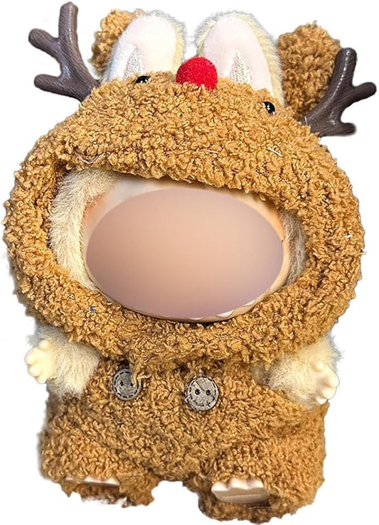 17cm Doll Clothes Accessories Outfits Cute Clothes Stylish Set (NO Doll) Brown Deer