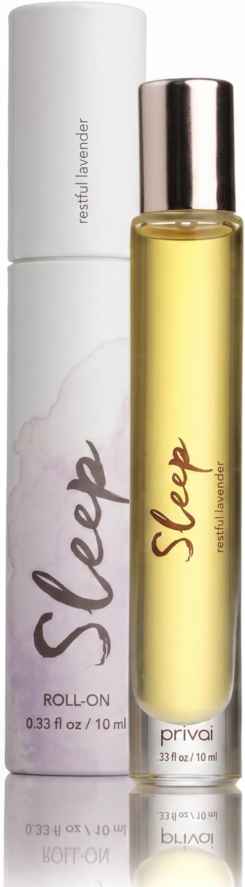PRIVAI Lavender Essential Oil Roll-On Mini- Sleep, 10 ML, Aromatherapy for Mind and Body with Jojoba Oil – Comforting Wellness Blend for Relaxation