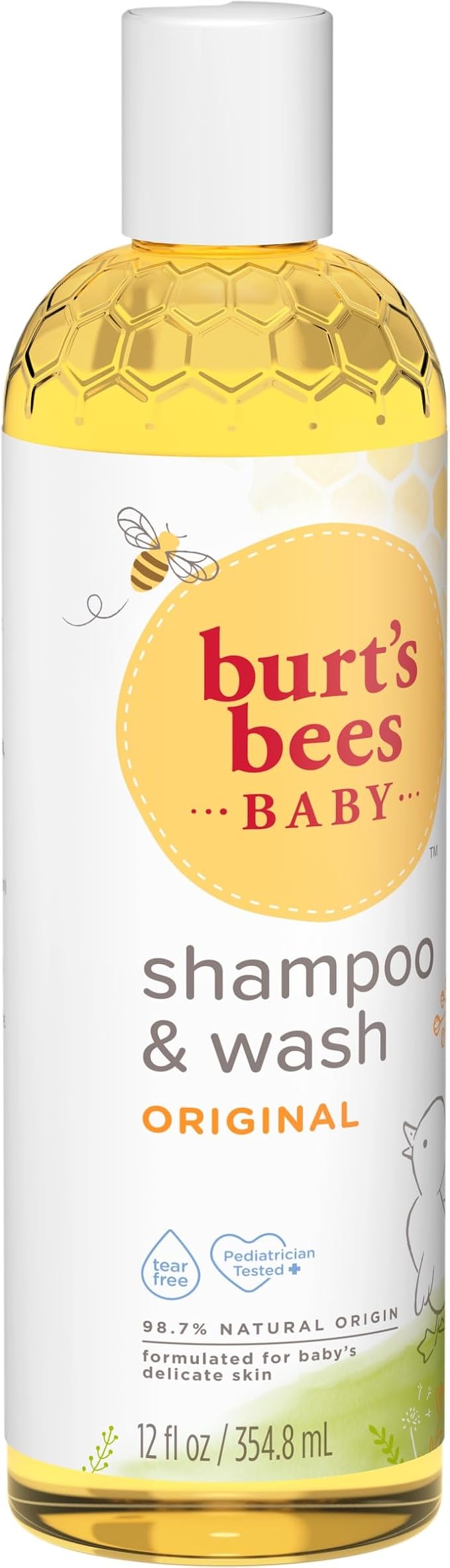 Burt's Bees Baby Shampoo & Wash, Tear Free Soap, Baby Care, Original,12 Ounce (Pack of 3)