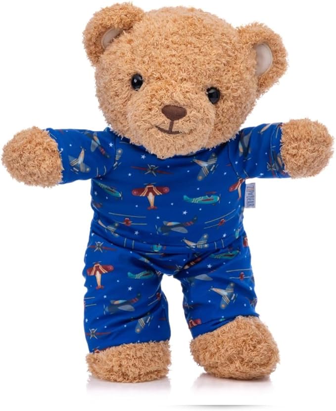 Zip N' Bear Soft Plush Teddy Bear Stuffed Animal with Sky Sleepers Pajamas - Zippy The Bear Cute Cuddly Plush Toy, Perfect Sensory Teddy for Kids, Toddlers - Adorable Gift & Bedtime Companion