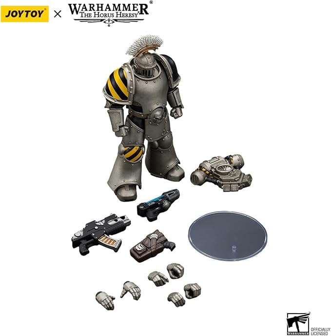JOYTOY Warhammer The Horus Heresy lron Warriors MKlll Tactical Sergeant 1:18 Scale Action Figure Mecha Joy Toy Collection Model 4.8 inch