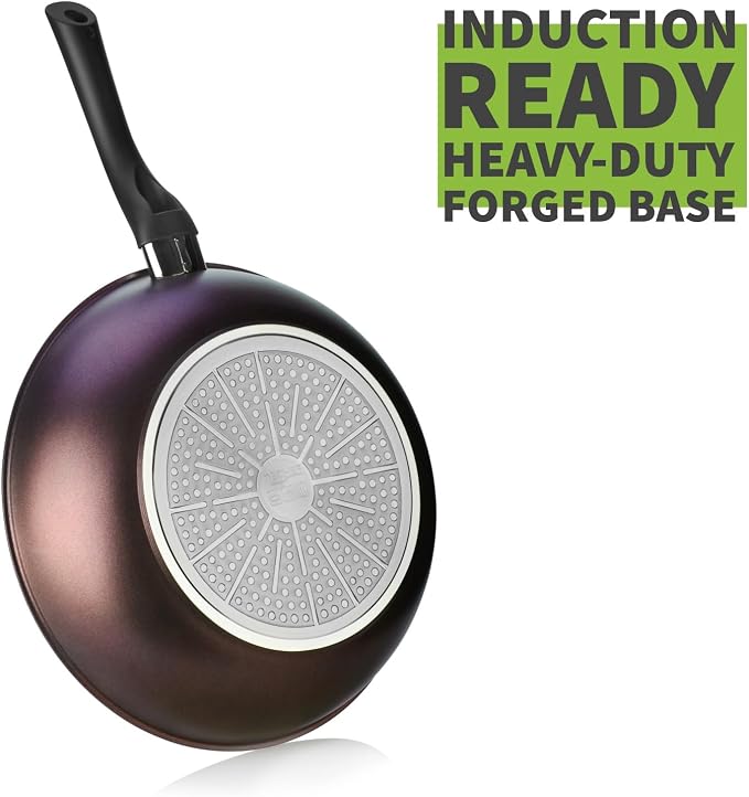 TECHEF - Art Pan 12" Wok/Stir-Fry Pan, Coated 5 times with Teflon Select Non-Stick Coating (PFOA Free) - Made in Korea