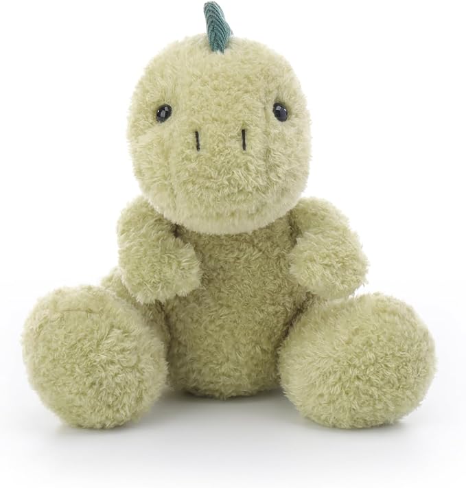 Apricot Lamb Velvet Dinosaur Stuffed Animals for Kids, Soft Cute Plush Toys for Baby Girl and Boy, 8 Inches
