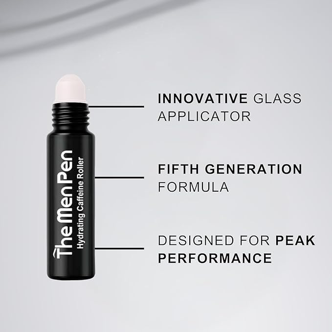 The Men Pen Eyebrow Boosting + Caffeine Kit | Eyebrow, Beard and Hair Filler | Waterproof, Long Lasting, Sweat Proof - Light Brown