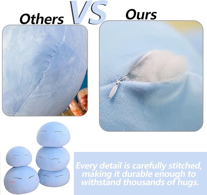 Anime Slime Plushie Stuffed Doll Plush Pillows Plush Stuffed Doll Pillow Toys Gifts (Sweat, 11in)