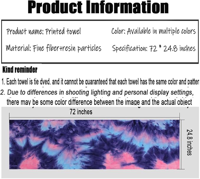 Yoga Towel for Yoga Mat, Non Slip Mat Cover for Hot Yoga, Washable Microfiber Light Weight (Purple-Green)