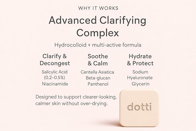 Pimple Patches Hydrocolloid for Face – Acne Spot Treatment Stickers – Invisible Zit Dots for Breakouts – Day & Night – 24 Count – DOTTI (Translucent)