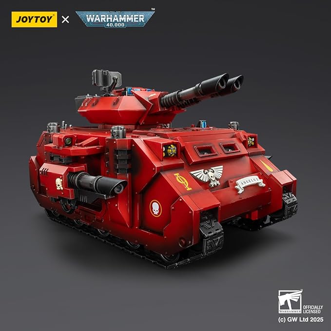 JOYTOY Warhammer 40K Blood Angels Predator Annihilator with Twin Lascannons 1:18 Scale Action Figure Mecha Joy Toy Collection Model 10in