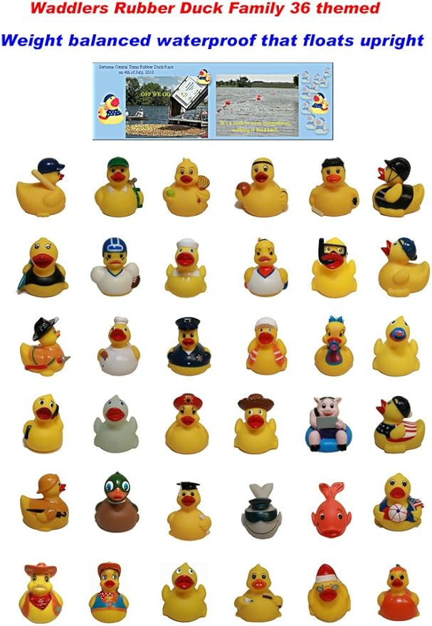 Mallard Rubber Ducks - Family Bathtub Ducks That Float Upright, Perfect for Birthdays & All Departments