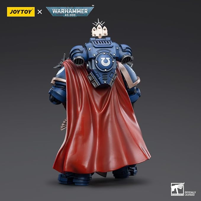 JoyToy Warhammer 40K Ultramarines Captain with Master-Crafted Heavy Bolt Rifle 1:18 Scale Action Figure Mecha Joy Toy Collection Model 4.92in