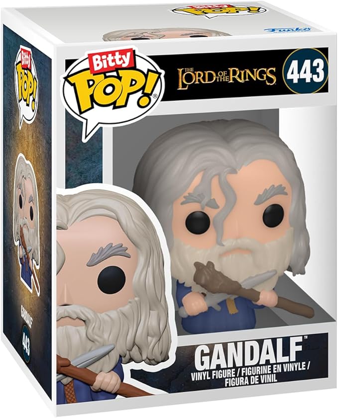 Funko Bitty POP! Lord of The Rings - Frodo, 4-Pack and A Surprise Mystery Mini Figure - 0.9 Inch (2.2 Cm) - Lord of The Rings Collectable - Stackable Display Shelf Included - Gift Idea