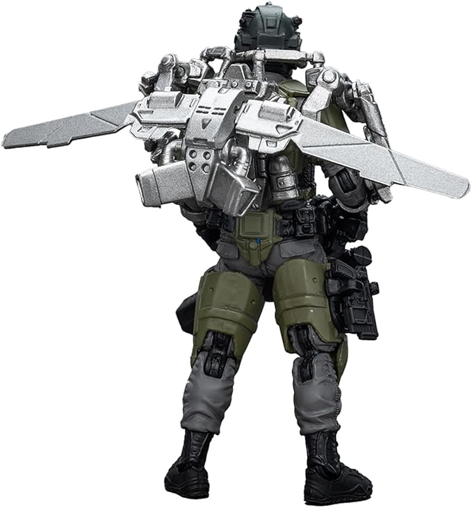 JOYTOY 1/18 Action Figure - Army Builder Promotion Pack Figure 29 - Lone Wolf with Exoskeleton ABS & PVC, Perfect for Collectors & Decor - 4.1 Inch, 3.49 OZ (JT1750)