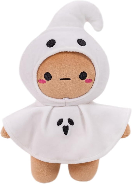 Plushland 10 Inch Halloween Plush Toys Bat, Skeleton,Ghost Spooky Stuffed Animal Stuffies Soft Trick or Treat Party Decor Stuffy for Kids Adults (Ghostie Boo)