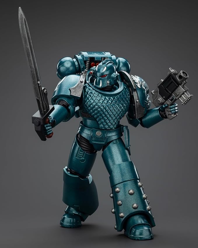 JoyToy 40K Genuine License 1:18 Action Figure, Alpha Legion Headhunter Prime, 4.96 inch Collectible Action Figures Sets