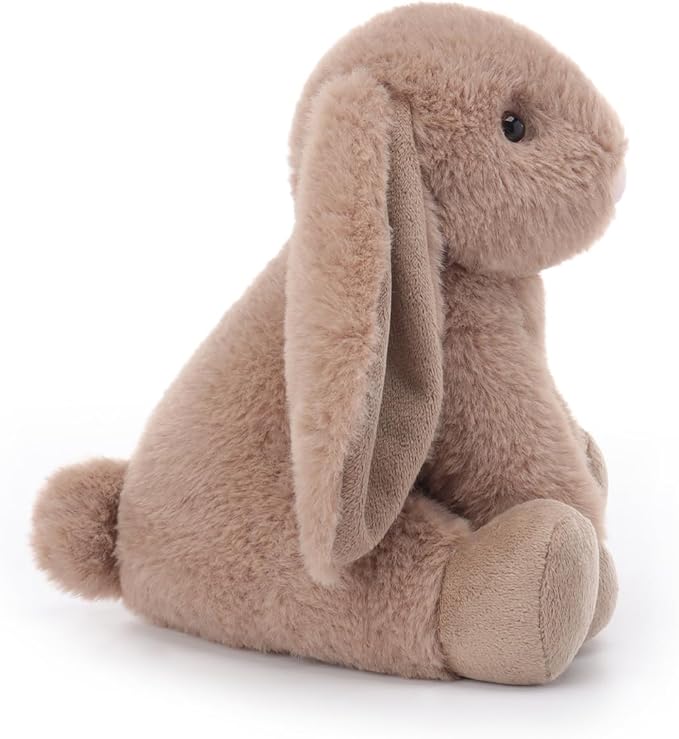 Apricot Lamb Cocoa Brown Bunny Stuffed Animals for Kids, Soft Cute Plush Toys for Baby Girl and Boy, 7.9 Inches