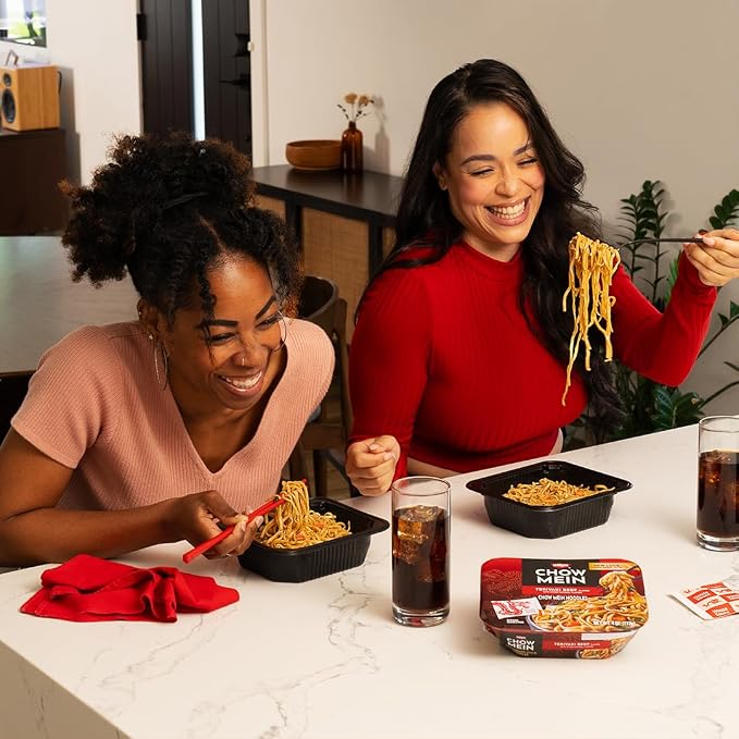 Nissin Chow Mein Noodles, Teriyaki Beef, 4 Ounce (Pack of 8) | 10g Protein