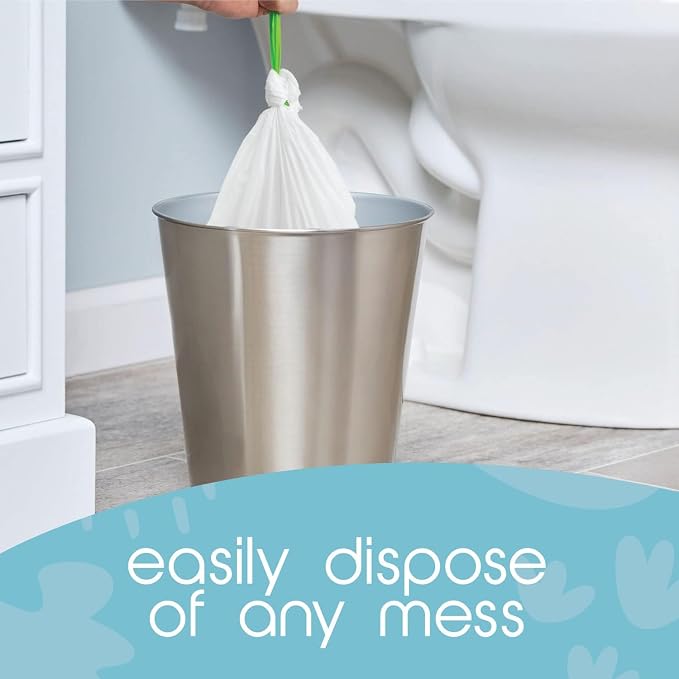 TidyTots Disposable Liners and Pads Compatible with OXO 2-in-1 Go Potty Chair for Potty Training Toddlers | Combo Travel Pack of 16 Potty Liners and 16 Absorbent Pads | Keeps Potty Seat Clean