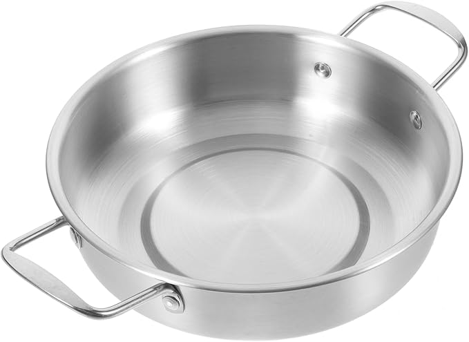 Stainless Steel Ramen Pot with Ergonomic Handles Capacity Korean Soup and Noodle Pot for Cooking Camping and Outdoor Use Easy to Clean Anti-scald Design