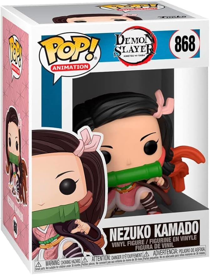 POP Anime - Nezuko Kamado Funko Vinyl Figure (Bundled with Compatible Box Protector Case), Multicolor,