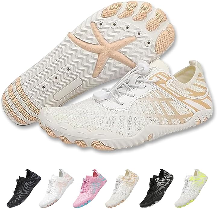 Barefoot Shoes for Women & Men, Grounded Walking Hiking Barefoot Shoes, Wide Toe Box Non-Slip Water Athletic Footwear, Comfortable Vitality Barefoot Footwear, Trail Running Sneakers Unisex