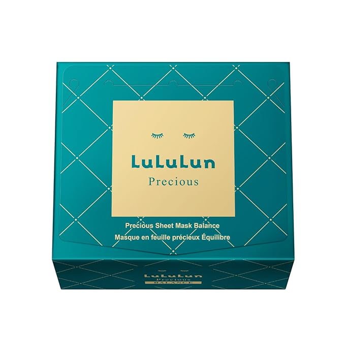 Lululun 32EA Anti Aging Face Masks for Women & Men, Daily Face Masks Skincare & Collagen Face Mask with Squalene& Algae, Hydrating Face Mask Sheets & Facial Mask & Sheet Mask from Japan PRECIOUS ALL