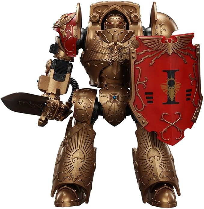 JOYTOY-Warhammer The Horus Heresy 1:18 Action Figure Legio Custodes Contemptor Galatus Dreadnought Collection Model Birthday Gifts