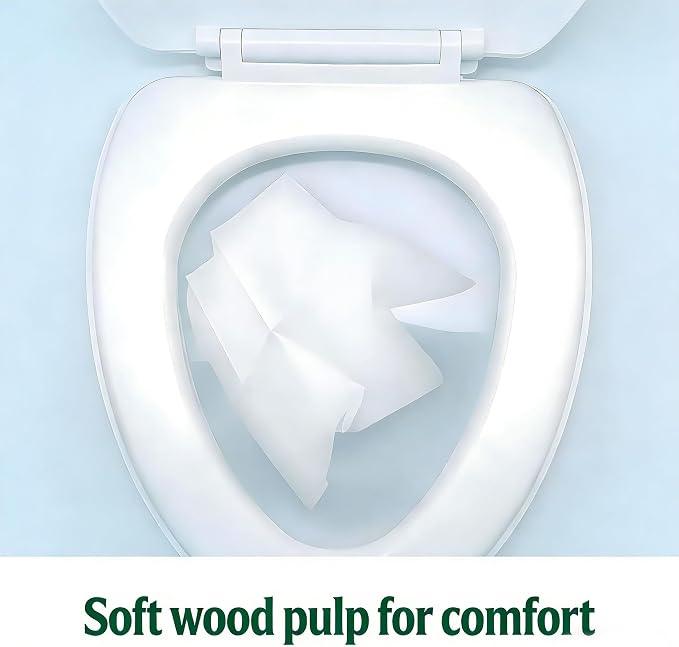 Disposable Toilet Seat Covers, 10pcs Flushable Travel Disposable Toilet Seat Covers for Adults Kids Potty Training, Travel Essential Accessories for Airplane, Road Trips, Camping (10)