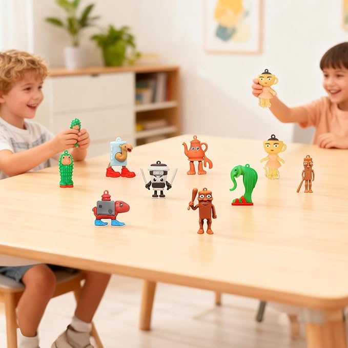 Italian Brainrot Tralalero Tralala Action Figure Tung Tung Tung Sahur 25 PCS Decorative Piece Italian Brainrot Birthday Decorations Animal Figurine Doll Birthday Party Favors Gift