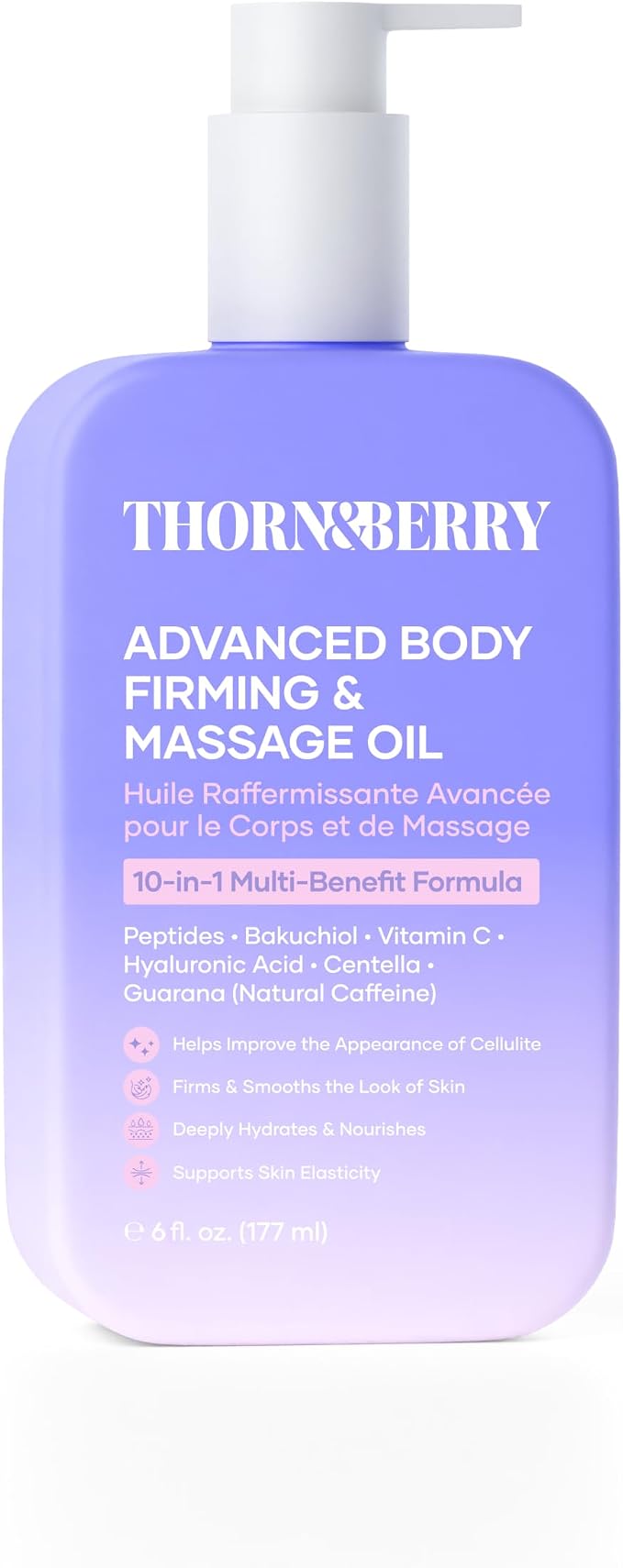 Firming Body Oil for Crepey Skin Tightening | Anti Cellulite Massage Oil for Massage Therapy for Women | After Shower Cellulite Remover for Legs, Full Body, Thighs, & Butt Firming | Moisturizing Oil