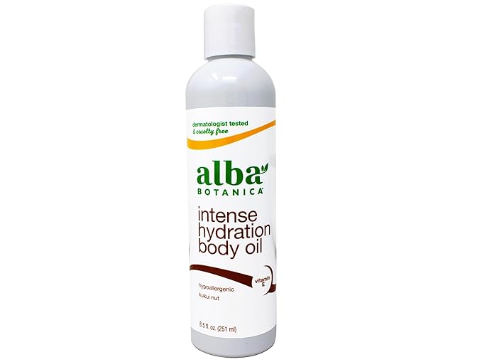 Alba Botanica Kukui Nut Organic Body Massage Oil, 8.5 Ounce - 6 per case.