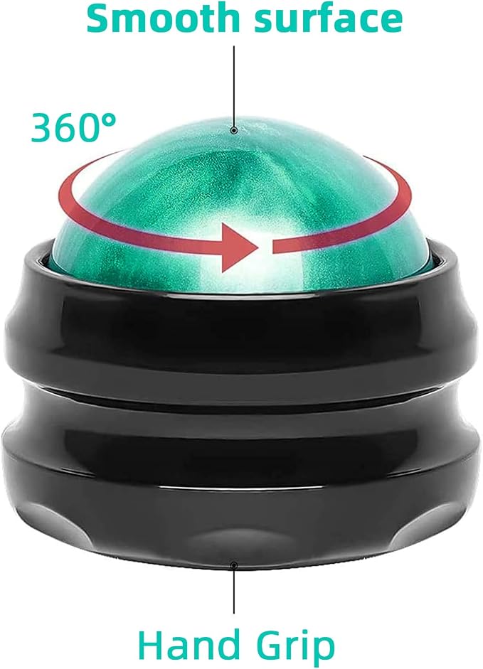 WOVTE Massage Ball, Lacrosse Balls, Self Massage Tool for Sore Muscles, Shoulders, Neck, Back, Foot, Body, Deep Tissue, Trigger Point, Muscle Knots, Yoga and Myofascial Release (Green)