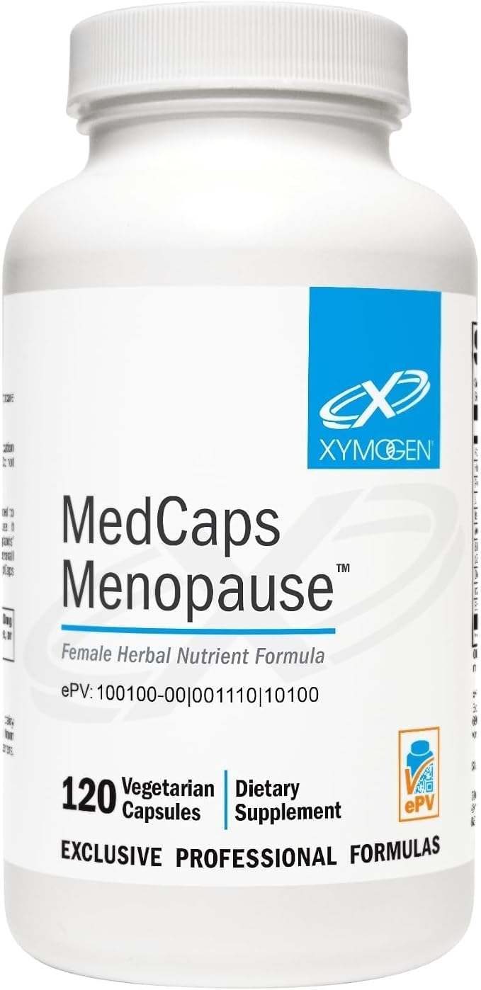 XYMOGEN MedCaps Menopause - Phytoestrogen & Botanical Blend - Hormonal Balance & Menopausal Comfort Support - Vegan, Gluten-Free, & Non-GMO - 120 Capsules