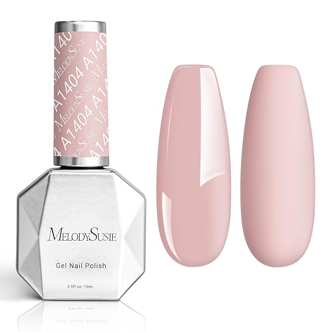MelodySusie Thick Pink Gel Nail Polish,0.5fl oz Nails Soak Off UV LED Dark Pink Gel Polish Gift for Women Nail Art Manicure Salon DIY Nail Design Decoration at Home-A1404