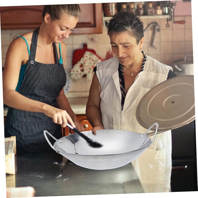 BESPORTBLE 2pcs Stainless Steel Stir-fry Pans Removable Handle Cookware Korean Pot Ramen Pot Easy Clean Kitchen Cooking Tool