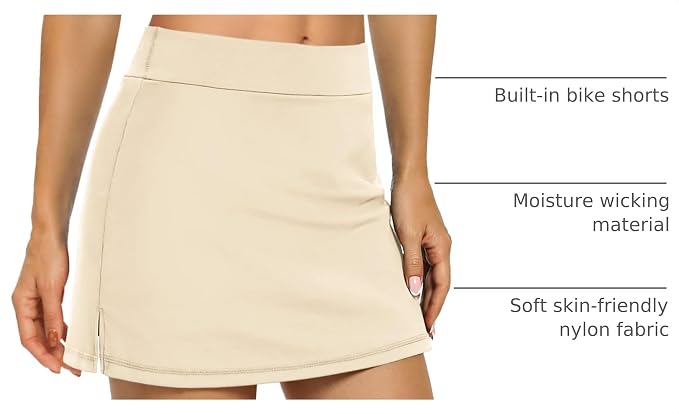 LouKeith Tennis Skirts for Women Golf Athletic Activewear Skorts Mini Summer Workout Running Shorts with Pockets