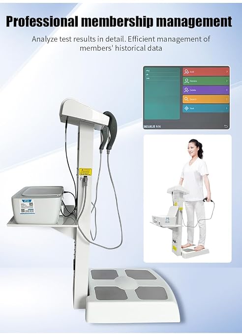 Body Fat Analyzer with Printer, Body Composition Analyzer, Body Fat Scale/Weight Scale for Accuracy 25 Key Metrics, Body Scanner Analyzer Body Fat with BMI for Gym, Fitness Studio and Home Use