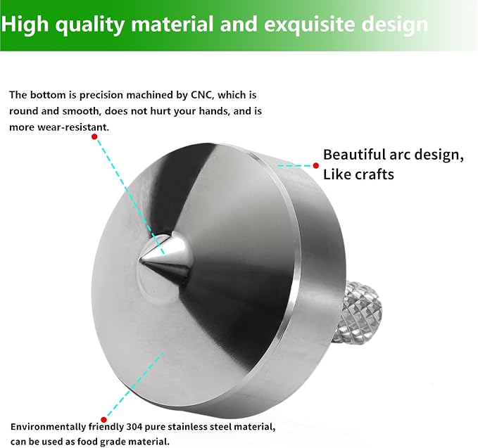 Stainless Steel Spinning Top, Precision Mini Desktop Gyroscope, Kill Time Reduce Stress ADHD Toys, Perfect Balance Gyro (Style 2)